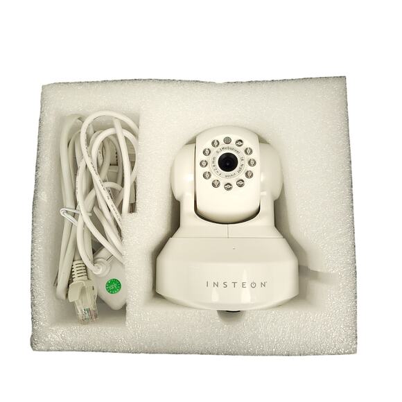 Insteon WiFi Camera Device 46 Pan Tilt Night Vision Security Device 75790WH NIB - Picture 5 of 11